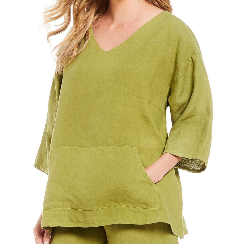 Bryn Walker Judy Pocket Front Tunic Top